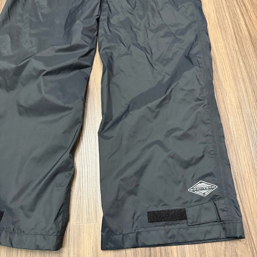 Columbia Pants Men M x 32" L Black Windbreaker Shell Hiking Omni Tech Rain - Picture 8 of 11